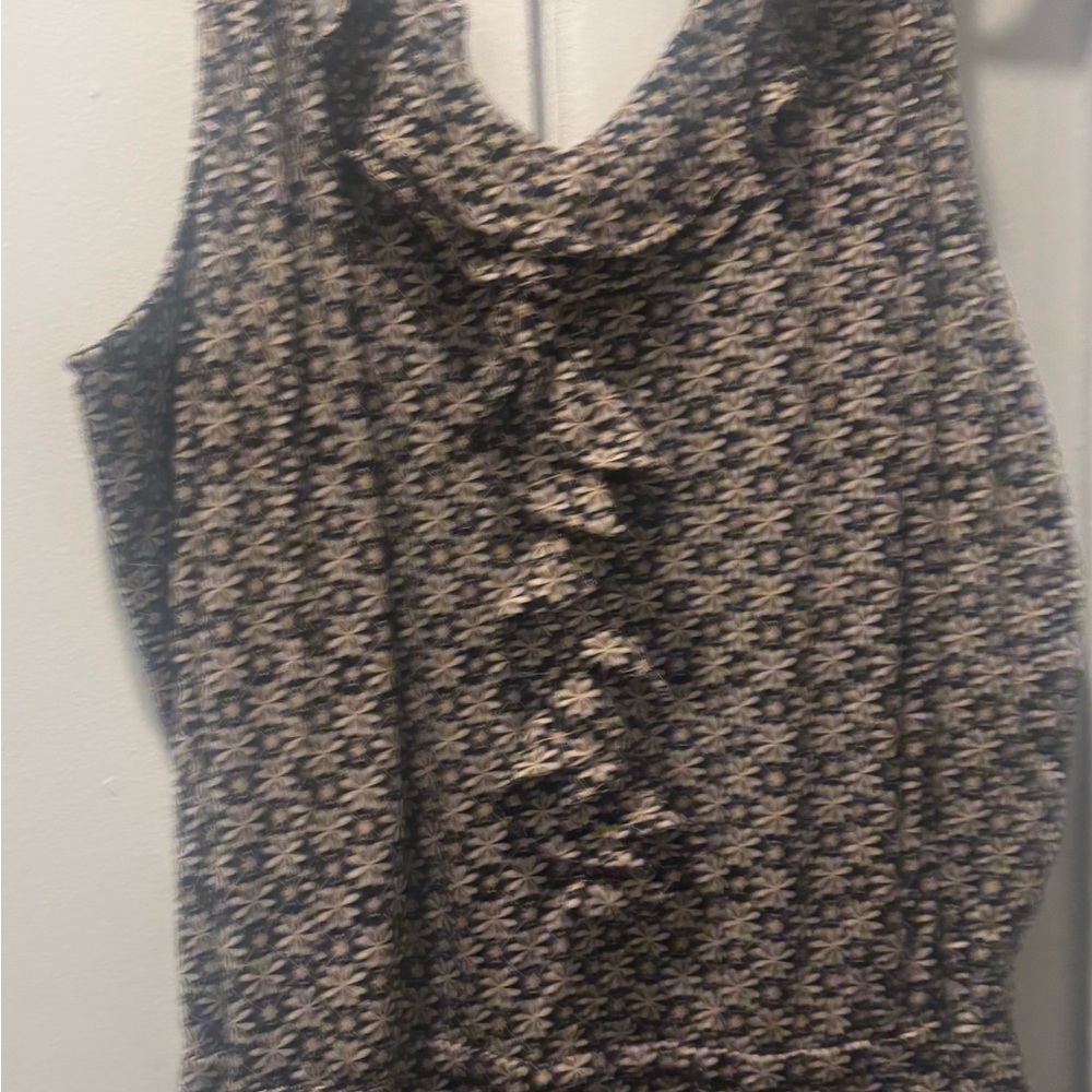 Denim 24/7 Sleeveless Drape Neck Floral Print Jumpsuit - Black/Cream 2X (26/28)